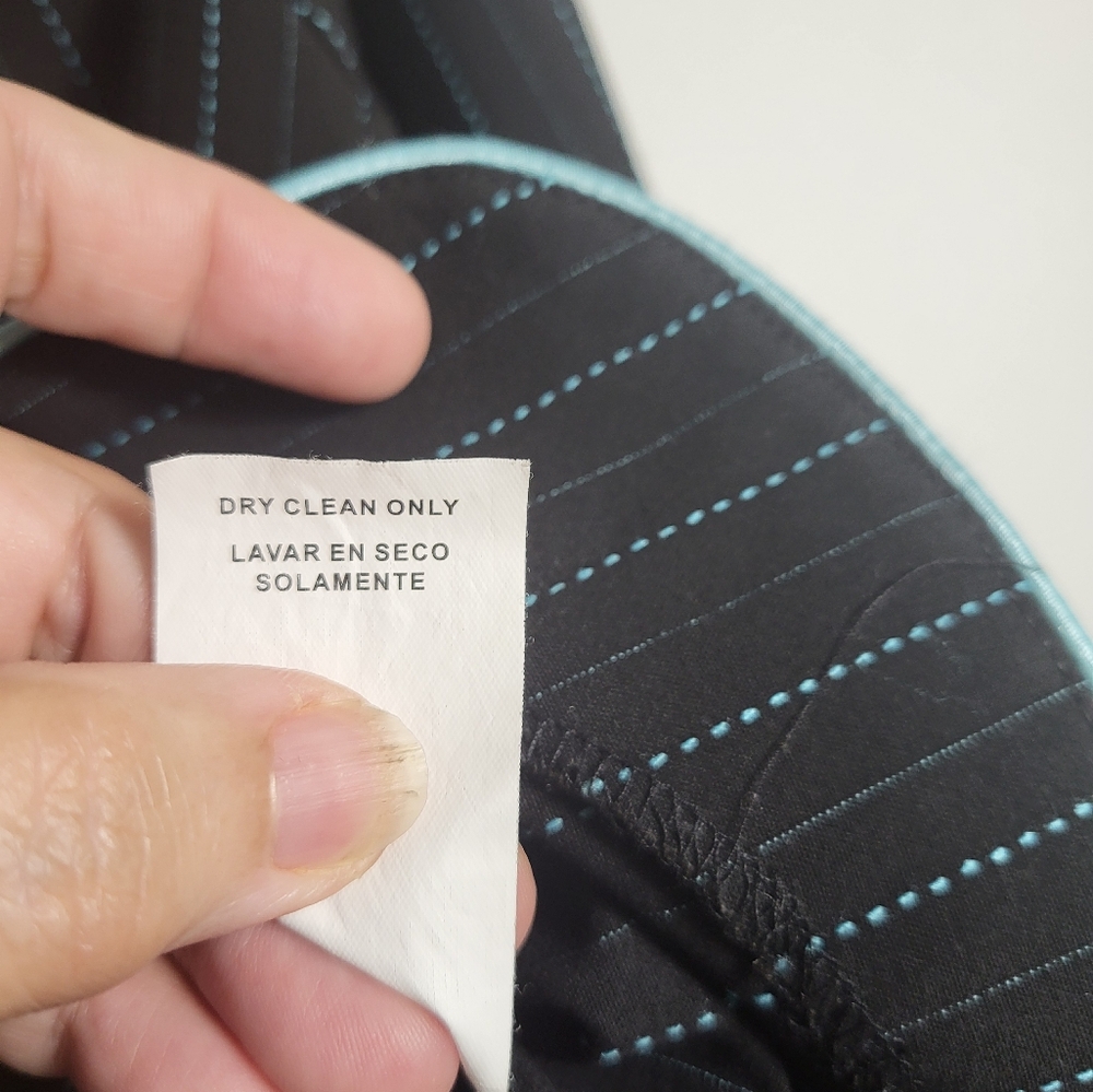 My Michelle 2 pc dark blue skirt and jacket suit Juniors 9 / 10  #2034 - Picture 6 of 8